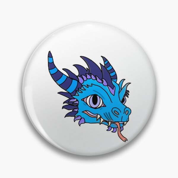 Item preview, HornedBlue Dragon designed and sold by StickersManias.