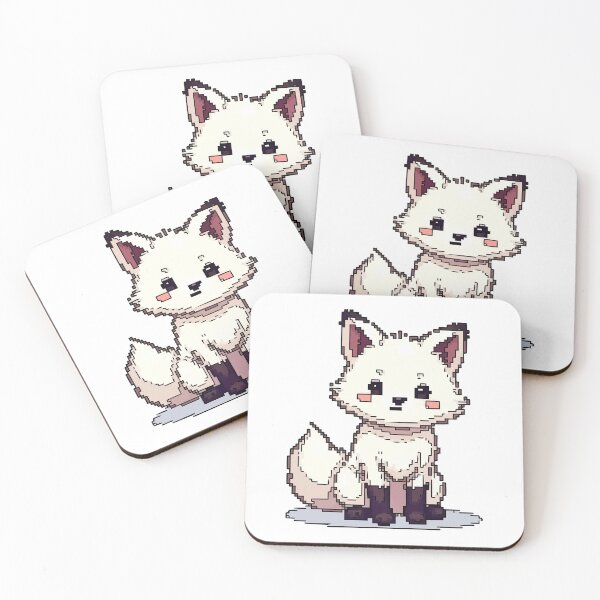 Item preview, Pixel Whispers of the Arctic Fox designed and sold by NaturePixel.
