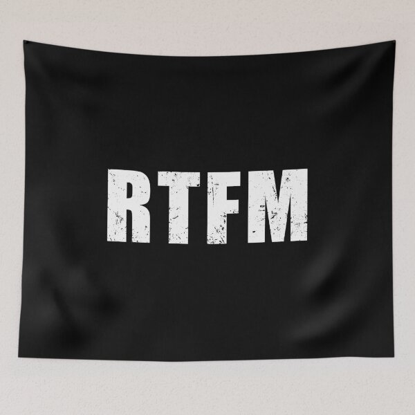 Item preview, RTFM - Run the Fucking Manual - Funny Programmer designed and sold by mhernaevily.