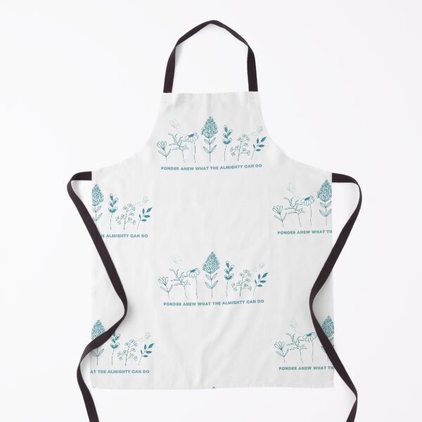 Item preview, Ponder and Praise to The Lord Almighty Blue Floral Sketch designed and sold by MochaMeli.