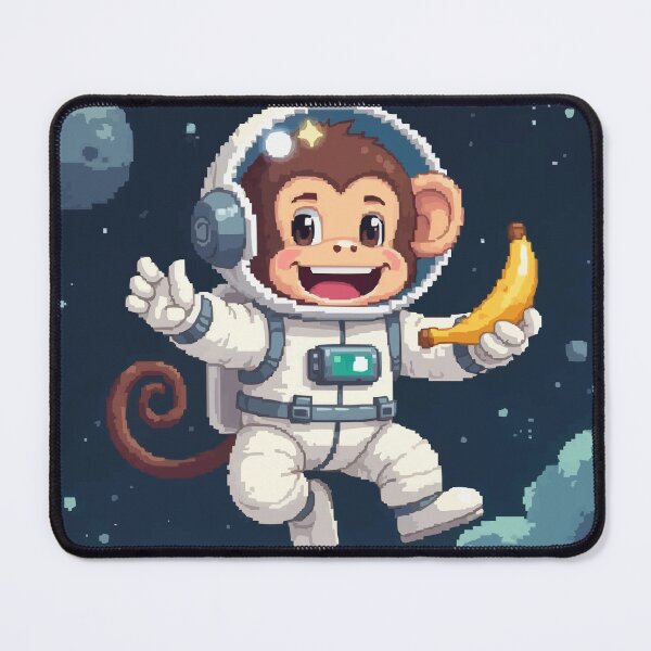 Item preview, Pixel Adventures of the Astronaut Monkey designed and sold by NaturePixel.