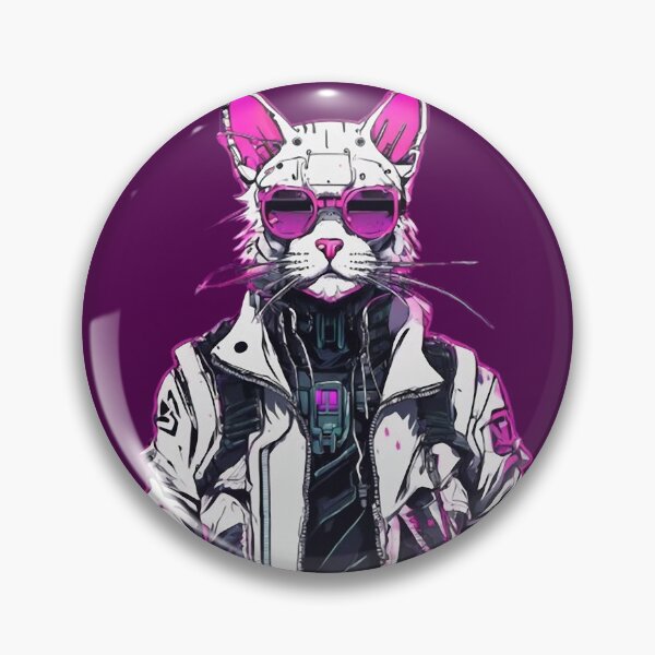 Artikelvorschau, Cyberpunk-Katze: Neon Outlaw entworfen und verkauft von WILD-WILD-CAT.