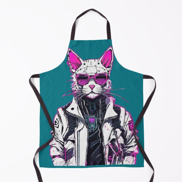 Item preview, Cyberpunk Cat: Neon Outlaw designed and sold by WILD-WILD-CAT.