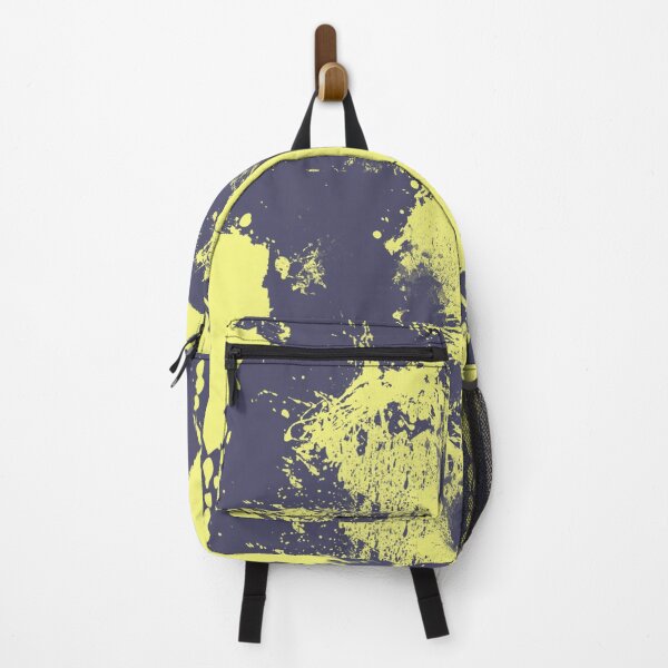 Item preview, Abstract Paint Splatter Blue Grey and Yellow designed and sold by Jessica Erin.