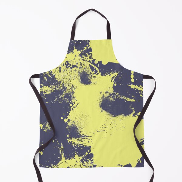 Item preview, Abstract Paint Splatter Blue Grey and Yellow designed and sold by Jessica Erin.