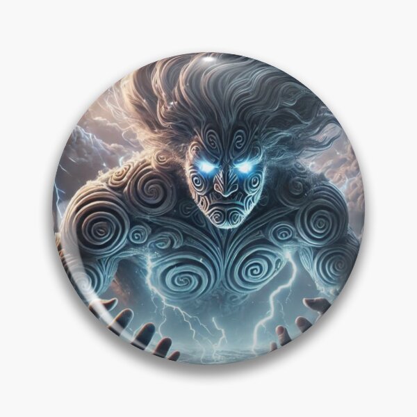Item preview, Powerful Elemental Being Storm God Art Print designed and sold by CultDigHoriz.