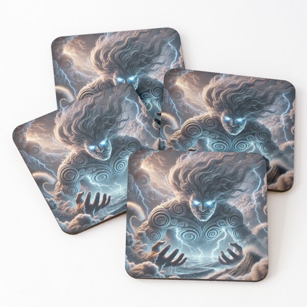 Item preview, Powerful Elemental Being Storm God Art Print designed and sold by CultDigHoriz.