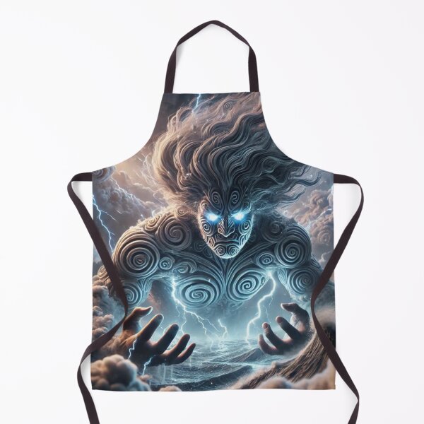 Item preview, Powerful Elemental Being Storm God Art Print designed and sold by CultDigHoriz.