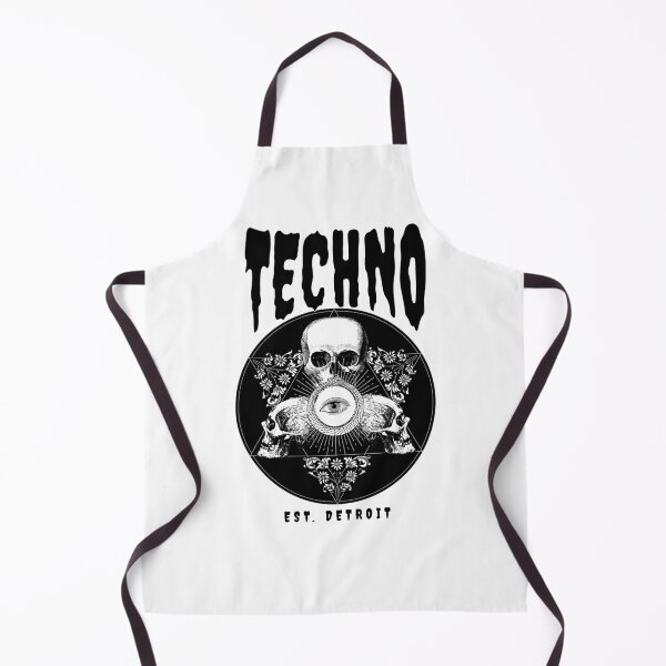 Item preview, TECHNO - Skull Darkness (Black) designed and sold by Discothreadz.