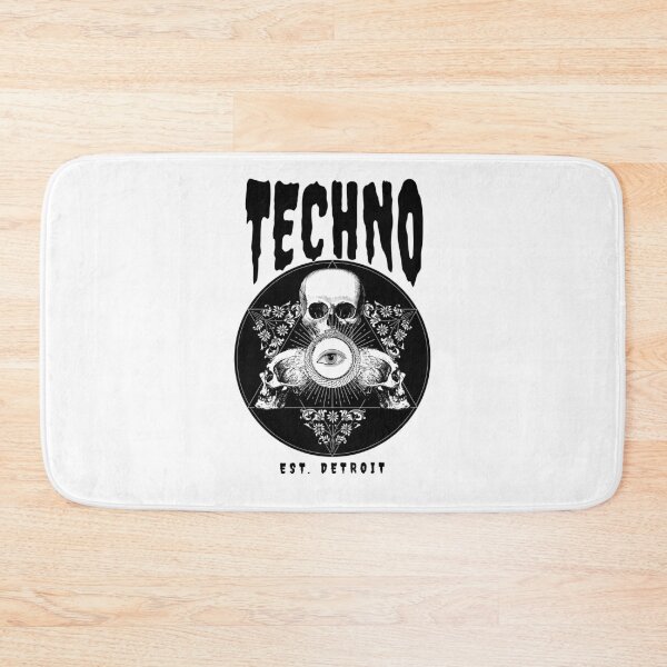 Item preview, TECHNO  - Skull Darkness (Black)  designed and sold by Discothreadz.