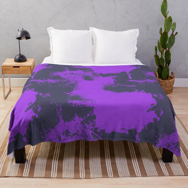 Item preview, Abstract Paint Splatter Blue Grey and Purple designed and sold by Jessica Erin.