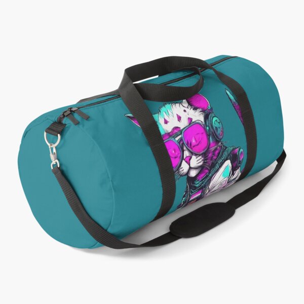 Item preview, Cyberpunk Space Cat with Neon Goggles designed and sold by WILD-WILD-CAT.