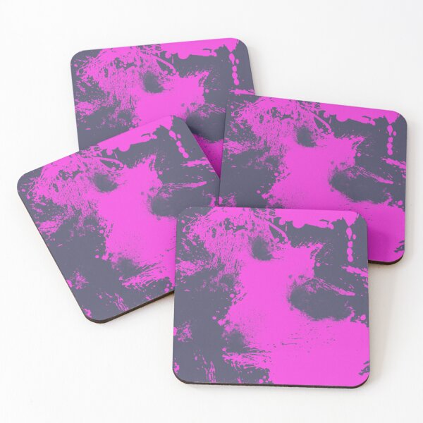 Item preview, Abstract Paint Splatter Blue Grey and Pink designed and sold by Jessica Erin.