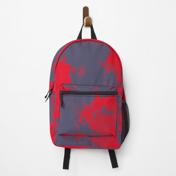 Item preview, Abstract Paint Splatter Blue Grey and Red designed and sold by Jessica Erin.