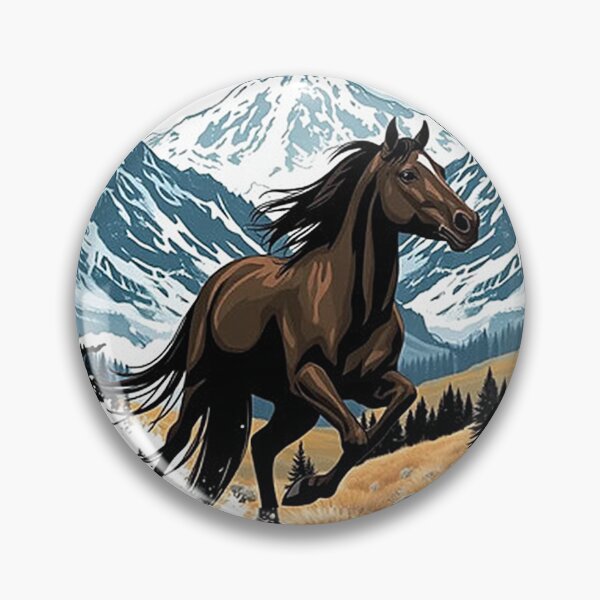 Item preview, Horse Riding Apparel - Mountain and Horse T-Shirt designed and sold by freirestone.