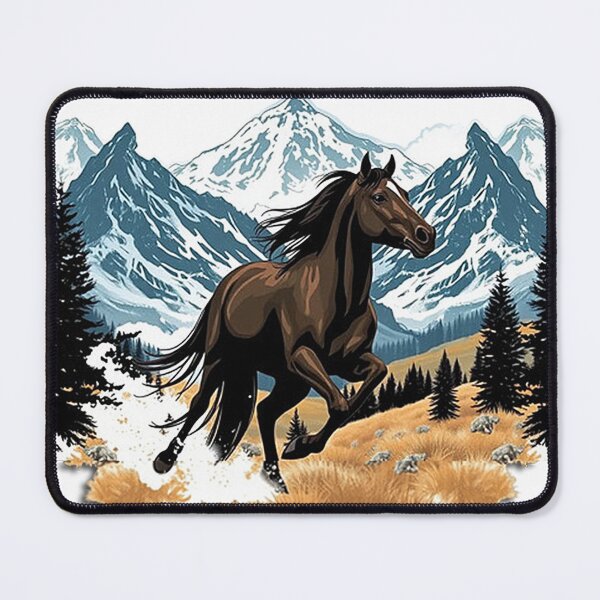 Item preview, Horse Riding Apparel - Mountain and Horse T-Shirt designed and sold by freirestone.