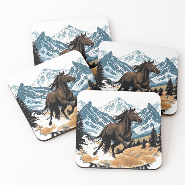 Item preview, Horse Riding Apparel - Mountain and Horse T-Shirt designed and sold by freirestone.