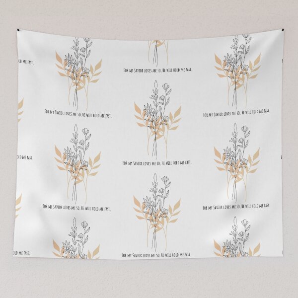 Item preview, He Will Hold Me Fast Simple Floral designed and sold by MochaMeli.