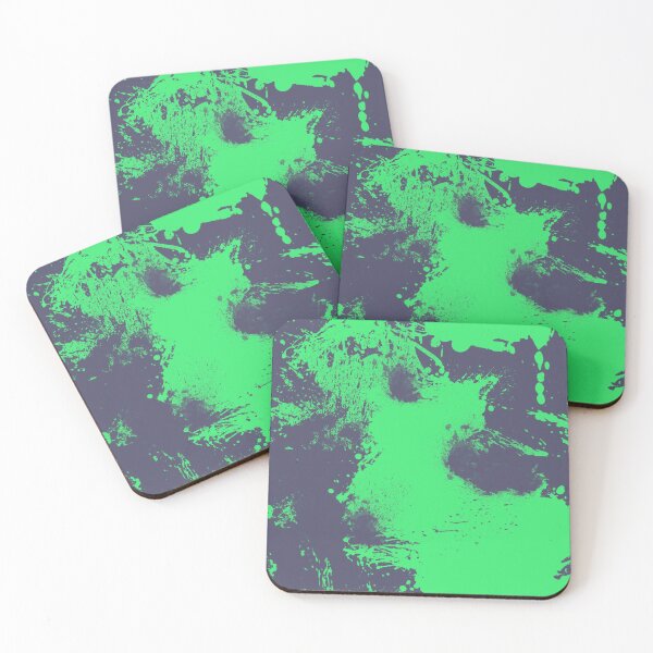 Item preview, Abstract Paint Splatter Blue Grey and Green designed and sold by Jessica Erin.