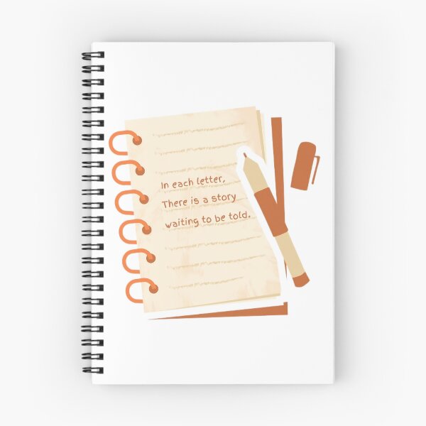 Artikelvorschau, Inspirierendes Notizbuch und Stift: In jedem Buchstaben ... entworfen und verkauft von InkFool.