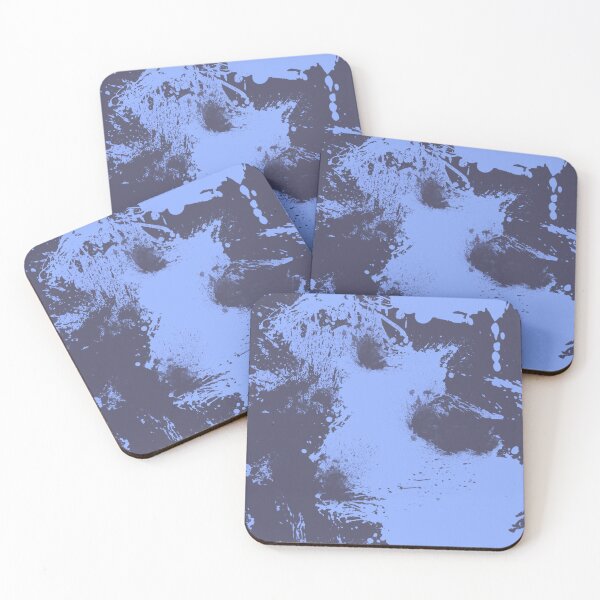 Item preview, Abstract Paint Splatter Blue Grey and Pastel Blue designed and sold by Jessica Erin.