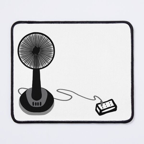 Item preview, Doodle line drawing of a fan with a plug on a transparent background designed and sold by nongsao4.