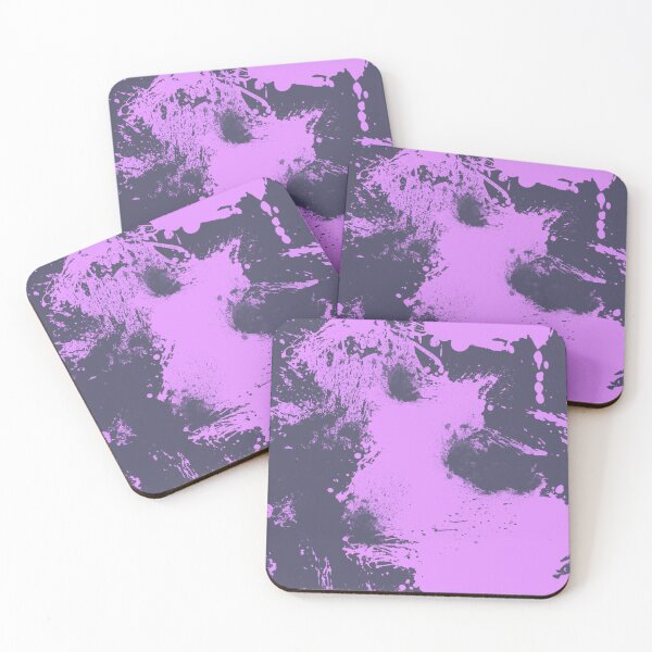 Item preview, Abstract Paint Splatter Blue Grey and Pastel Light Purple designed and sold by Jessica Erin.
