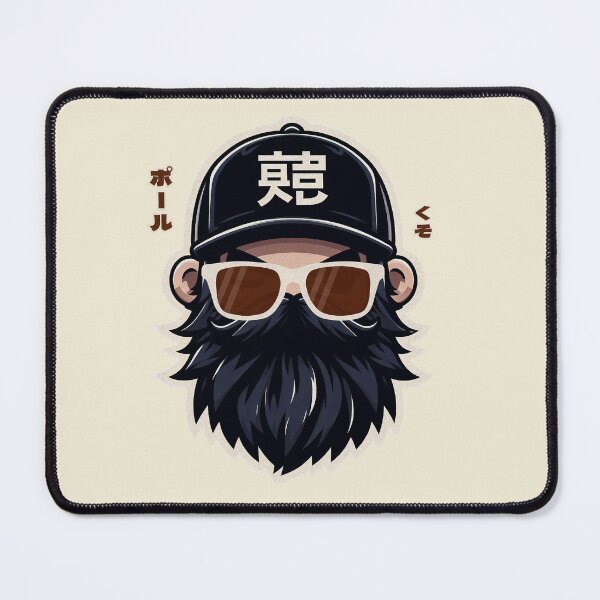 Item preview, Bearded Guy with Sunglasses and Cap | Cool Cartoon Design designed and sold by IAPICTURE.