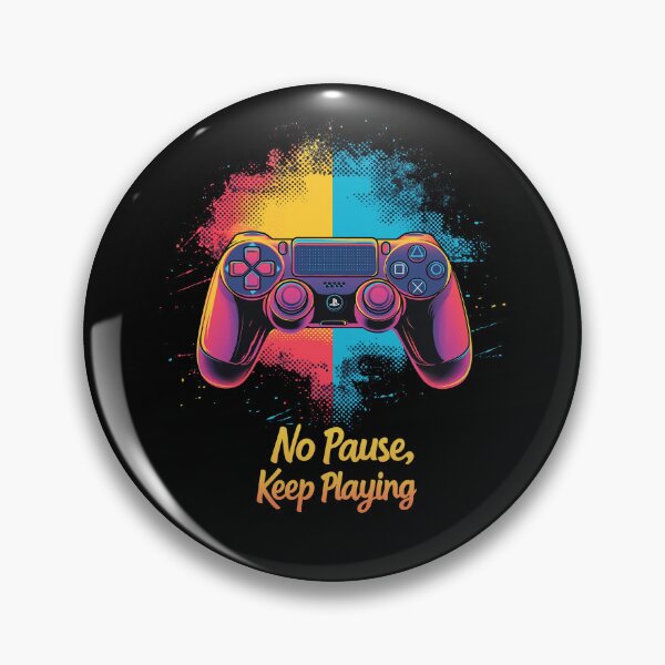 Item preview, No Pause Keep Playing Retro Gaming Style designed and sold by imbakrastavac.