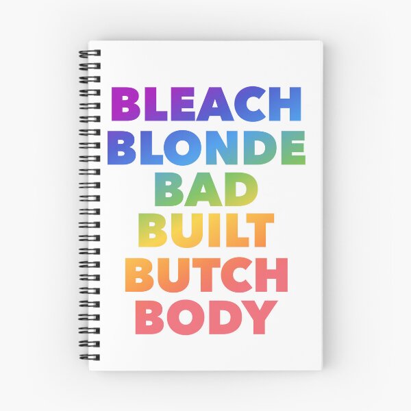 Item preview, Bleach blonde bad built butch body Pride rainbow designed and sold by Tinybluebird.