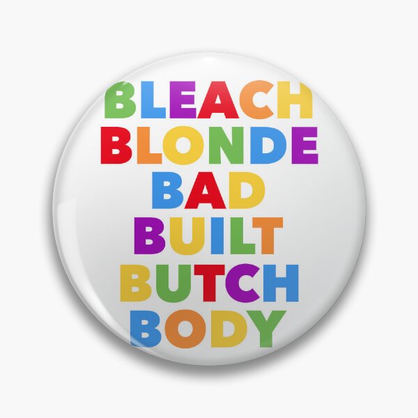 Item preview, Bleach blonde bad built butch body multicolor designed and sold by Tinybluebird.