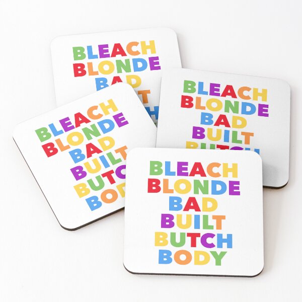 Item preview, Bleach blonde bad built butch body multicolor designed and sold by Tinybluebird.