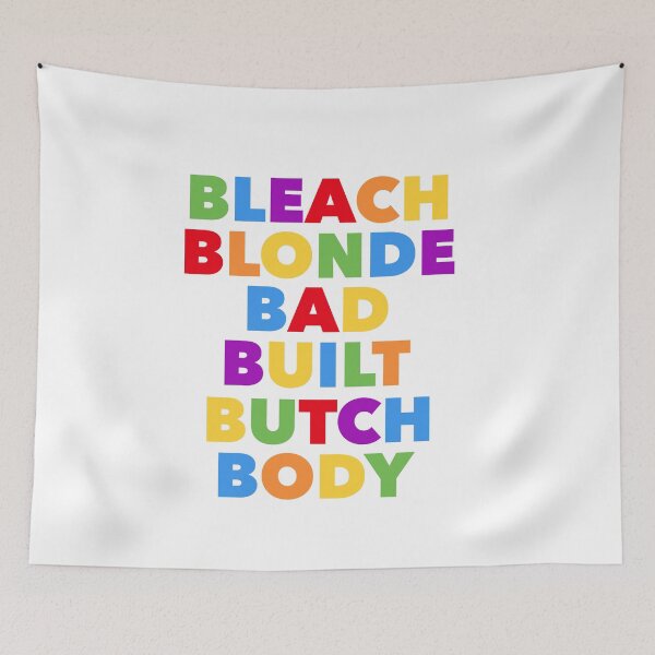Item preview, Bleach blonde bad built butch body multicolor designed and sold by Tinybluebird.
