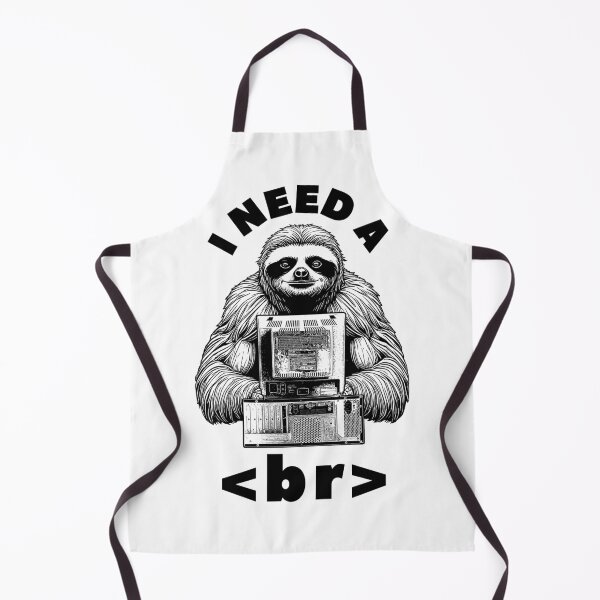 Item preview, I Need A Break Computer Code Funny Programming Coder Sloth designed and sold by GrandeDuc.