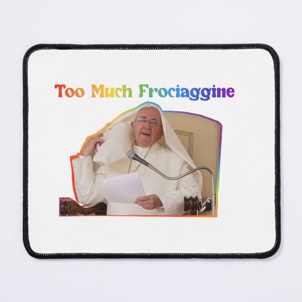 Item preview, Homophobic pope,too much frociaggine Pride rainbow designed and sold by Tinybluebird.