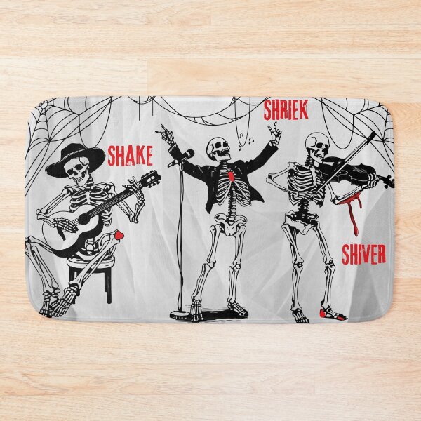 Item preview, Shake, Shriek and Shiver - Halloween Skeleton Band designed and sold by Semi-quaver.