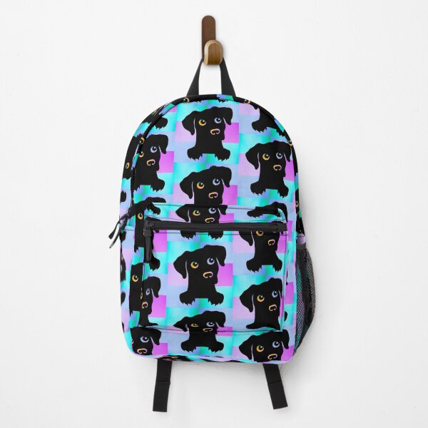 Item preview, Peeking Dog Pop Art – Vibrant Silhouette in Colorful Gradient Panels designed and sold by Fredster1966.