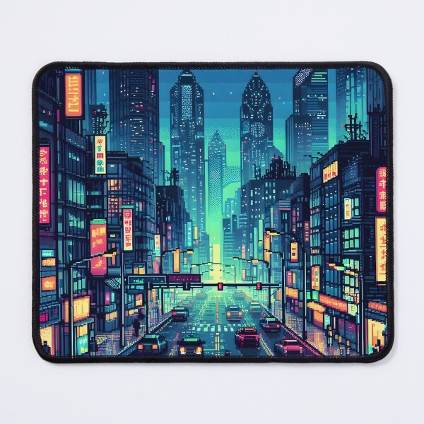 Item preview, Cyberpunk Pixel Art City Street designed and sold by papi1998.