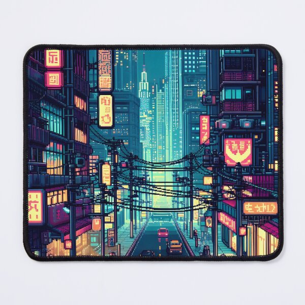Item preview, Cyberpunk Pixel Art City Street designed and sold by papi1998.