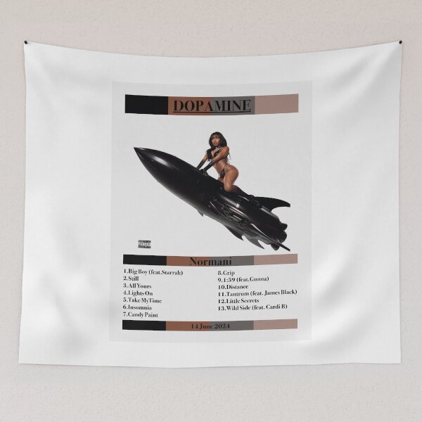 Item preview, Dopamine normani album cover with tracklist designed and sold by Tinybluebird.
