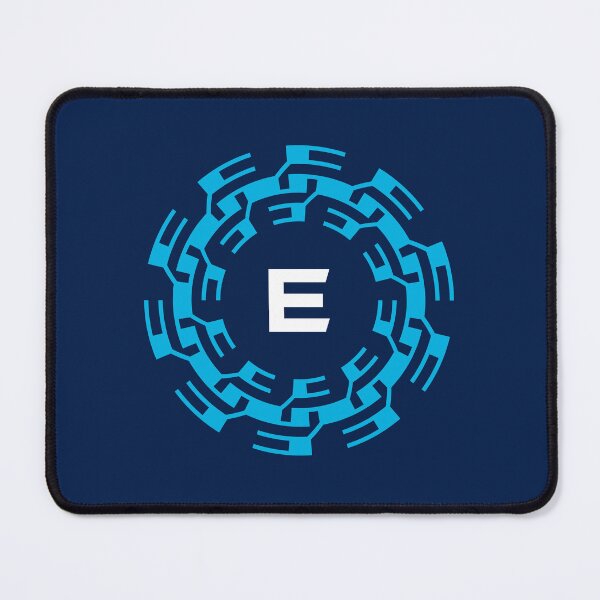 Item preview, Futuristic Tech Ring with Letter E emblem designed and sold by rasagamastore.