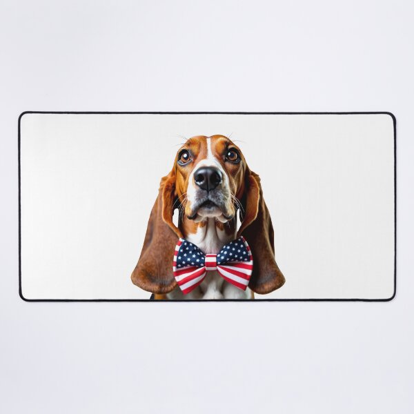Item preview, Funny cool Afghan Hound dog wearing a USA flag bow tie designed and sold by LazyOwlStore.