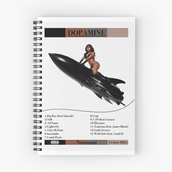 Item preview, Dopamine normani album cover with tracklist designed and sold by Tinybluebird.