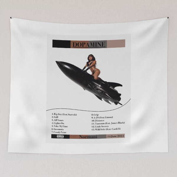Item preview, Dopamine normani album cover with tracklist designed and sold by Tinybluebird.