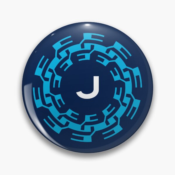 Item preview, Futuristic Tech Ring with Letter J emblem designed and sold by rasagamastore.