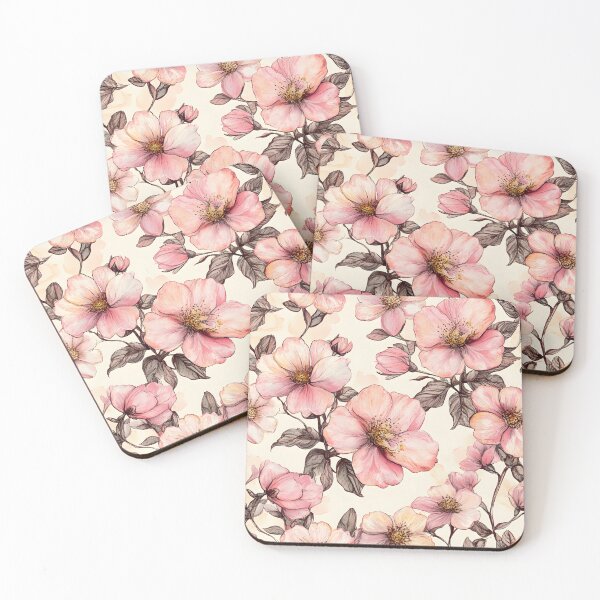 Item preview, Vintage Oriental Flower Pattern designed and sold by Quijote-.
