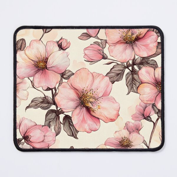 Item preview, Vintage Oriental Flower Pattern designed and sold by Quijote-.