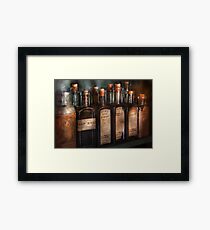 Pharmacy - Syrup Selection Framed Print
