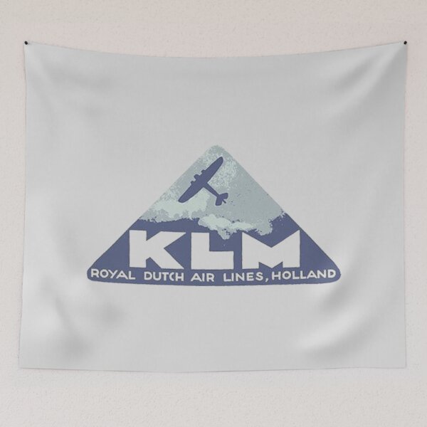 Item preview, Royal Dutch Airlines (KLM) Vintage Label designed and sold by FutureTraveller.