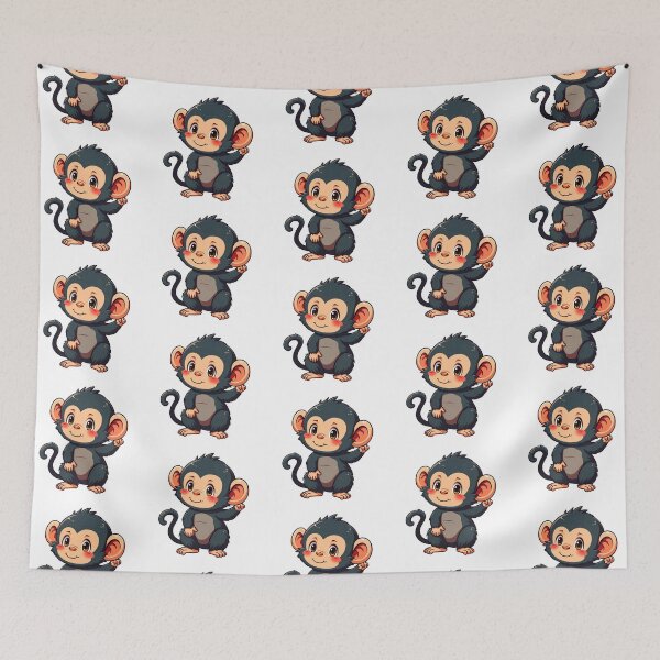 Item preview, Funny and Cute Anime Macaque designed and sold by ThreeftlyPicks.